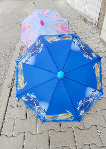 Pembe Fırfırlı Bohem Kadın Şemsiye - Görsel 3