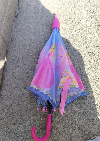 Pembe Fırfırlı Bohem Kadın Şemsiye - Görsel 6