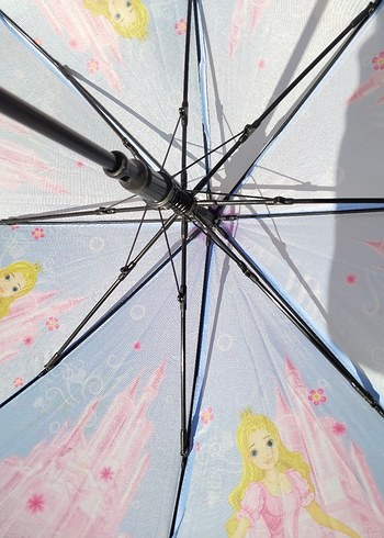 Pembe Fırfırlı Bohem Kadın Şemsiye - Görsel 7