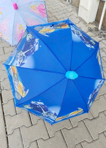 Pembe Fırfırlı Bohem Kadın Şemsiye - Görsel 2