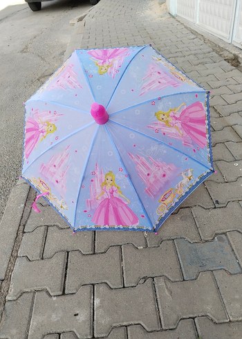 Pembe Fırfırlı Bohem Kadın Şemsiye - Görsel 8