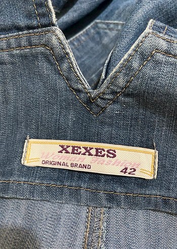 Mavi Kısa Denim Salopet - Görsel 3