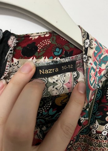 Bohem Renkli Uzun Desenli Kadın Elbise - Görsel 4