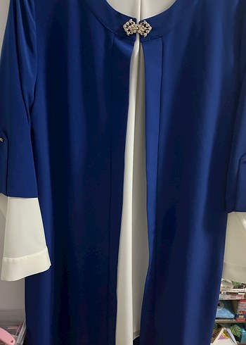 Mavi Düğmeli Kadın Midi Tunik - Görsel 4