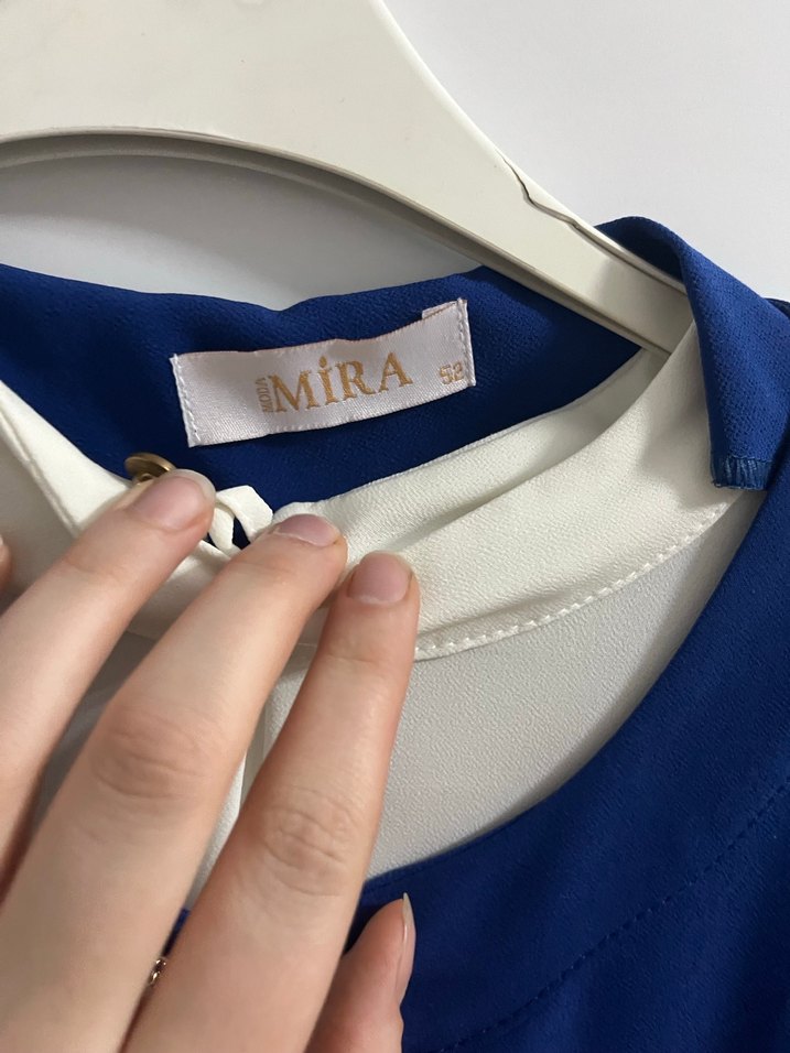 Mavi Düğmeli Kadın Midi Tunik - Görsel 5