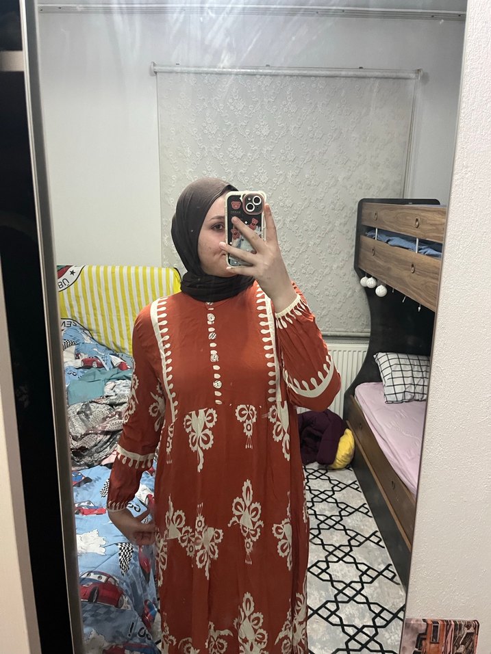 Bohem Etnik Desenli elbise - Görsel 2