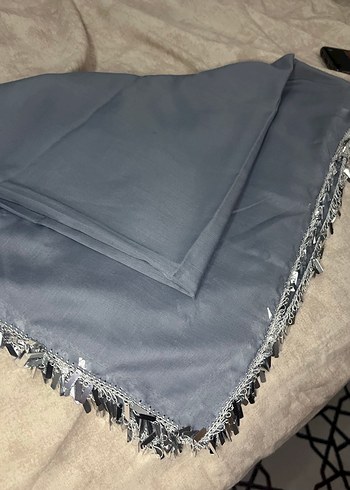 Gri Kadın Şal, Bohem Tarzı - Görsel 2