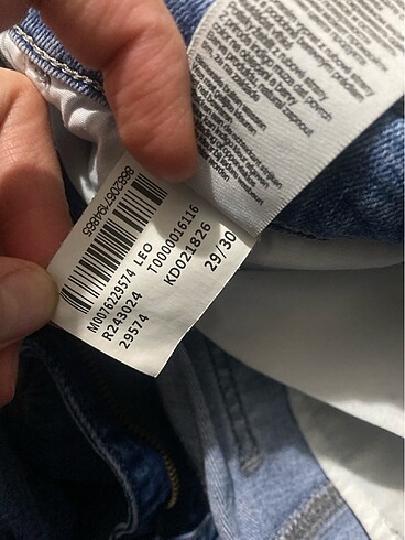 29 Beden mavi Renk Pantolon