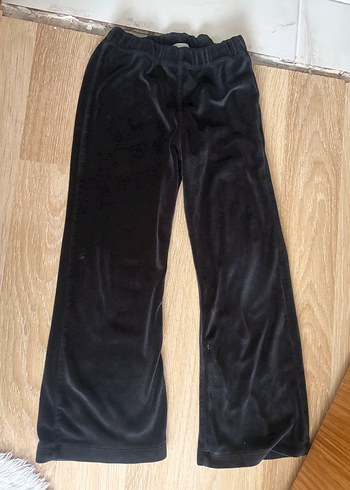 LC Waikiki Kadın Siyah Süet Salaş Midi Pantolon