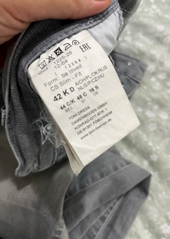 Gri Kadın Denim Jean Pantolon - Görsel 3