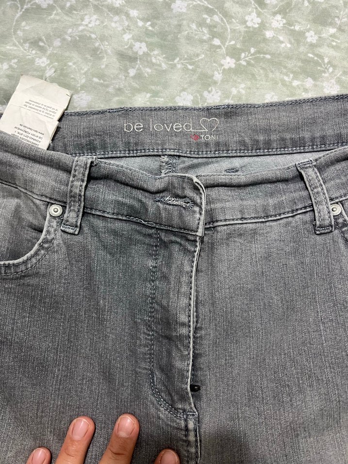 Gri Kadın Denim Jean Pantolon - Görsel 2