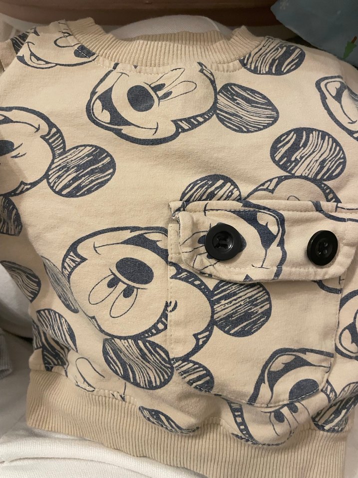 Gri Mickey Baskılı Erkek Çocuk Eşofman takımı - Görsel 3