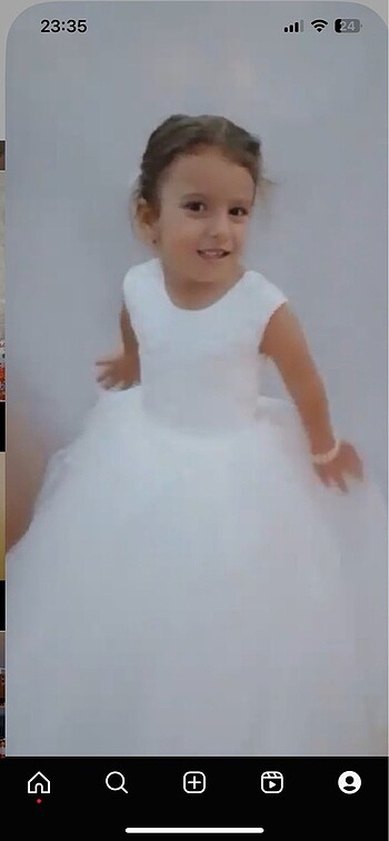 Özel dikim çocuk gelinliği - Görsel 6