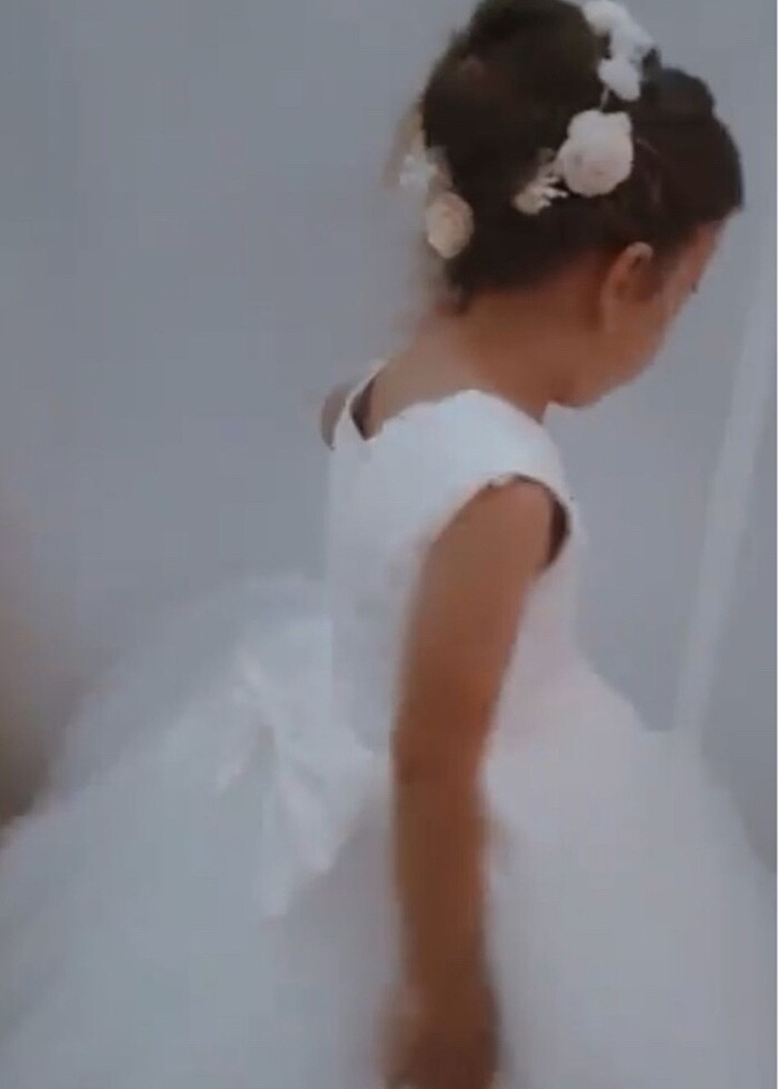 Özel dikim çocuk gelinliği - Görsel 5