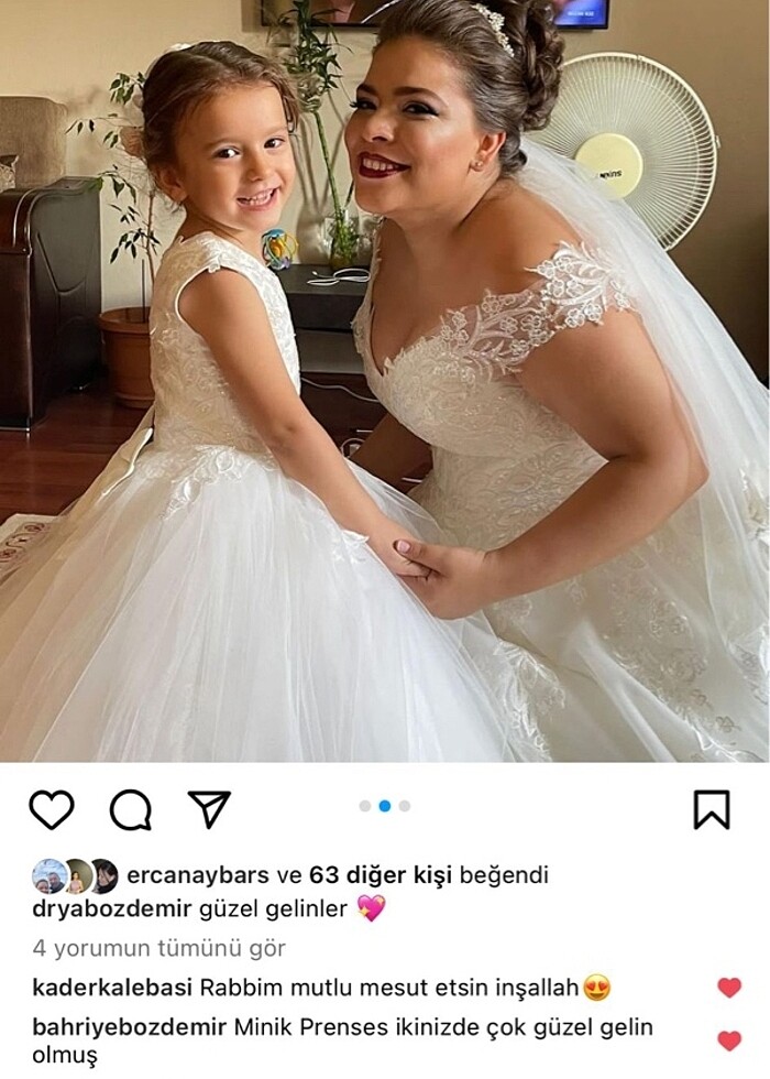 Özel dikim çocuk gelinliği - Görsel 2