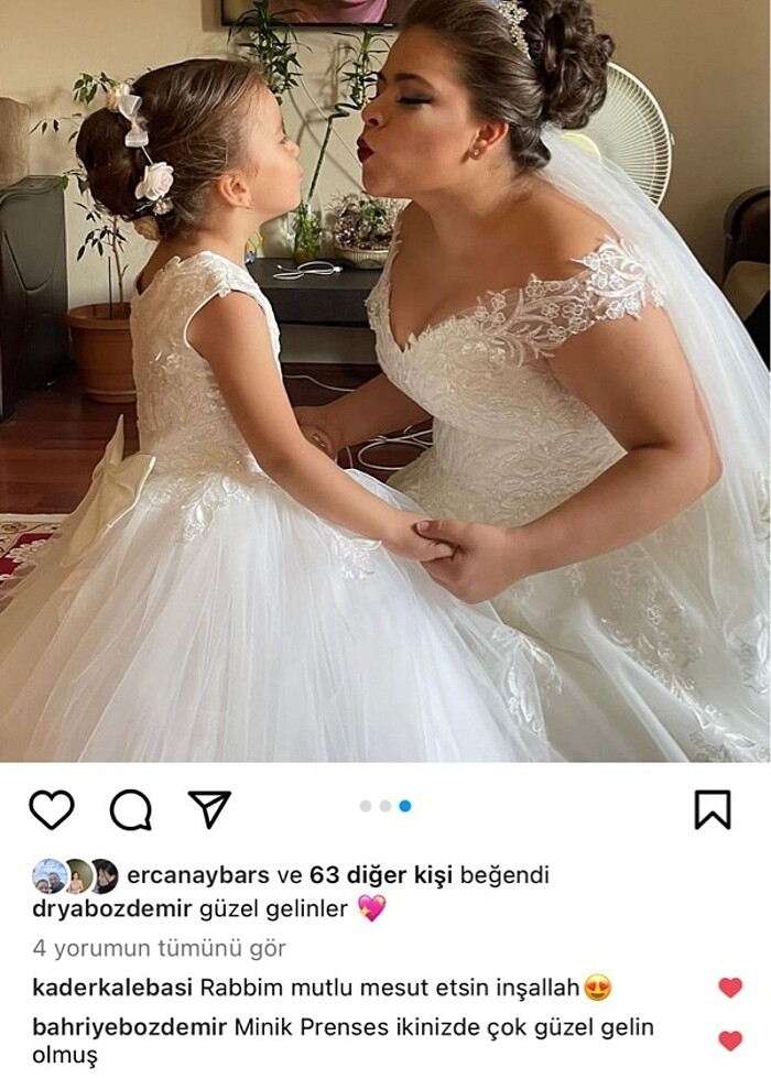 Özel dikim çocuk gelinliği - Görsel 3