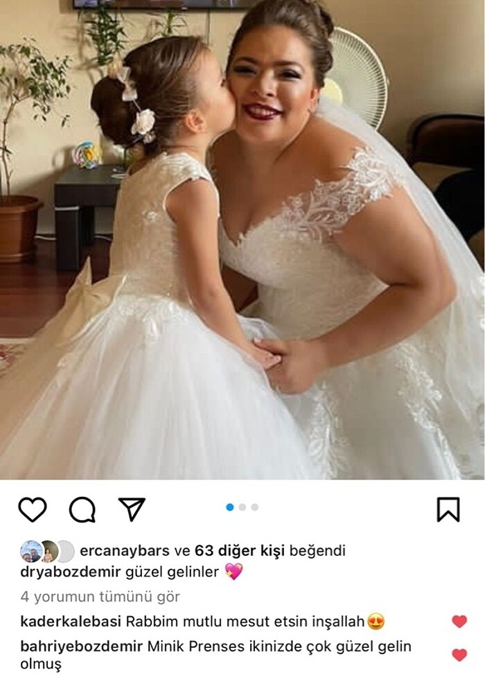 Özel dikim çocuk gelinliği - Görsel 4