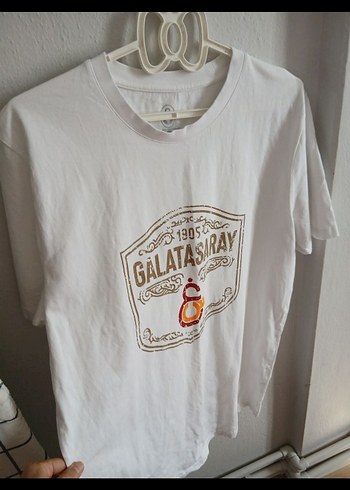 GS Store Galatasaray Baskılı Beyaz Salaş Tişört