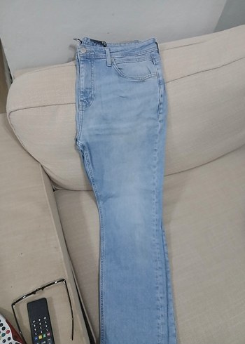 Erkek Mavi Denim Regular Fit Midi Kot Pantolon - Görsel 6
