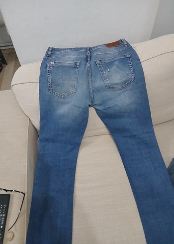 Gri Mavi Erkek Denim Pantolon - Görsel 4