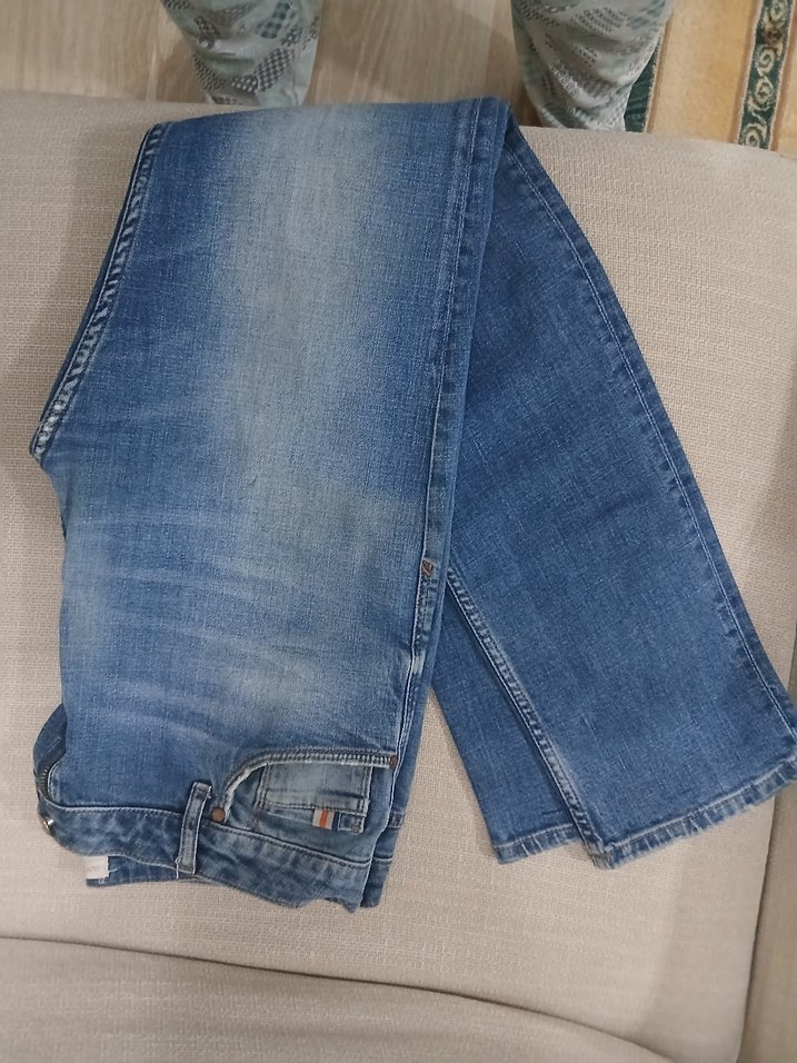 Gri Mavi Erkek Denim Pantolon - Görsel 3