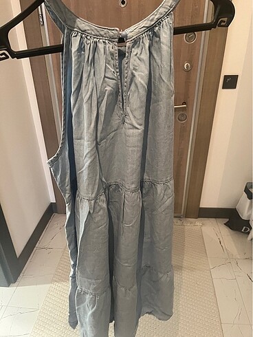 42 Beden Denim elbise