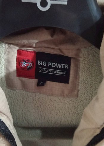 Çocuk Bej Kürklü Kısa Kışlık Mont - Görsel 4