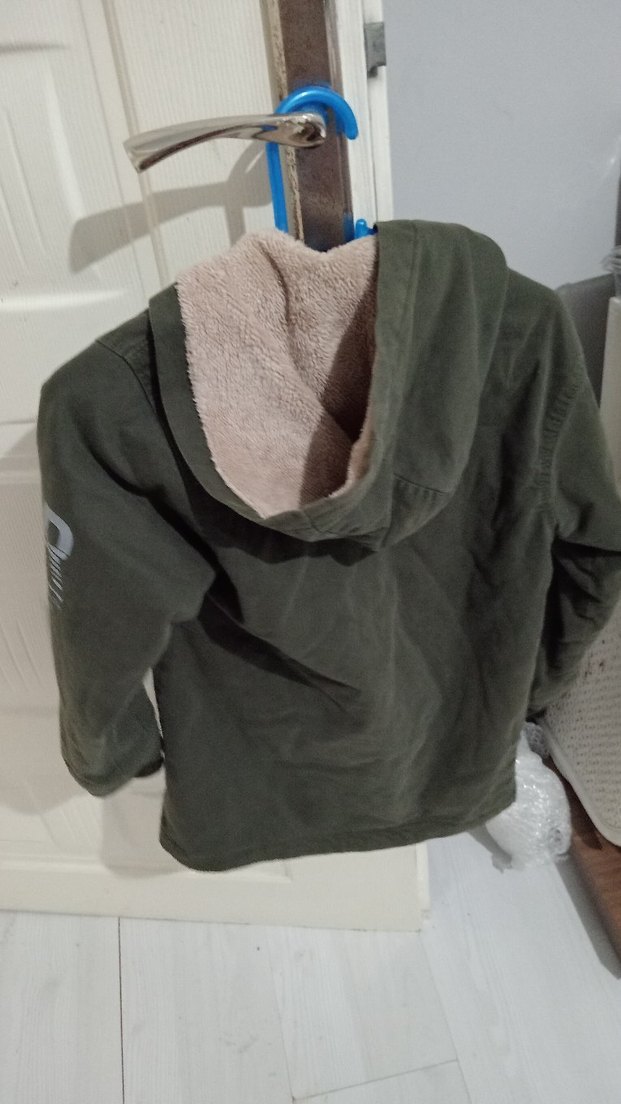 Gri Kamuflaj Desenli Erkek Çocuk Mont - Görsel 2