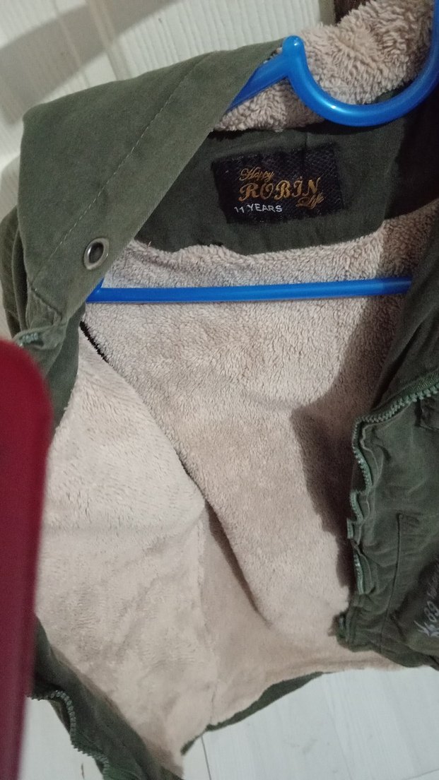 Gri Kamuflaj Desenli Erkek Çocuk Mont - Görsel 4