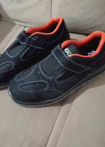 Siyah Erkek iş Ayakkabı Velcro Bantlı 41 numara - Görsel 2