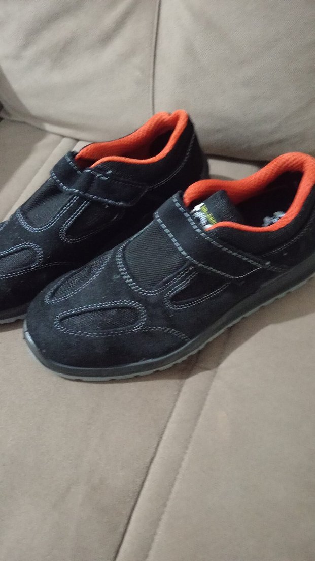 Siyah Erkek iş Ayakkabı Velcro Bantlı 41 numara - Görsel 2