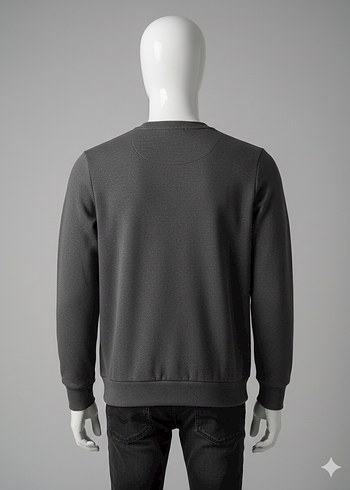 Adidas Gri Erkek Bisiklet Yaka Sweatshirt - Görsel 2