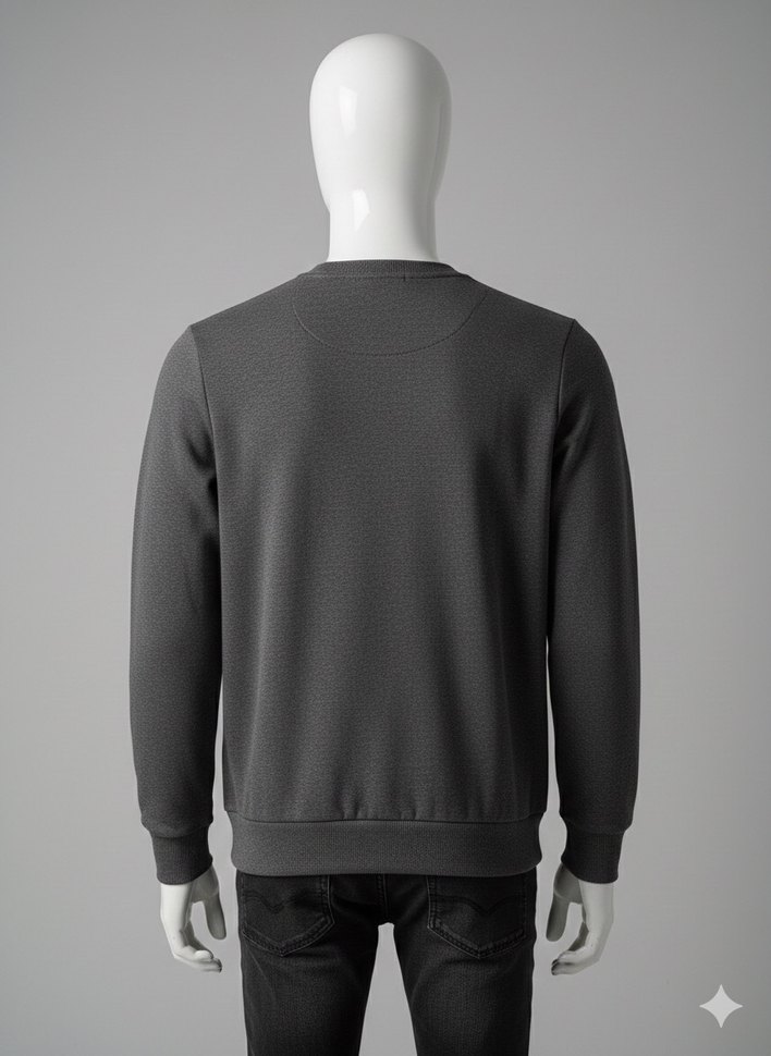 Adidas Gri Erkek Bisiklet Yaka Sweatshirt - Görsel 2