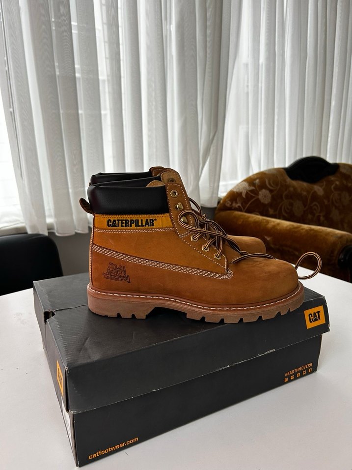 Kahverengi Süet Kadın Dolgu Topuk Bot - Görsel 4