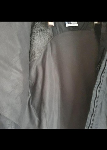 Gri kadın Fermuarlı Yüksek Yakalı Mont - Görsel 5