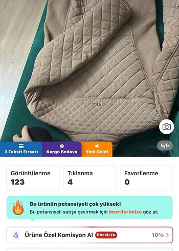 Düğmeli Gri Kadın Mont - Görsel 5