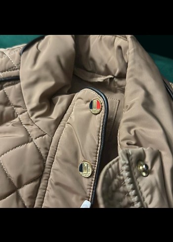 Düğmeli Gri Kadın Mont - Görsel 3