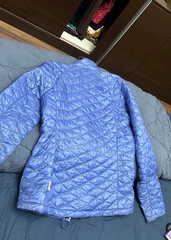 Mavi Fermuarlı Kadın Mont - Görsel 6