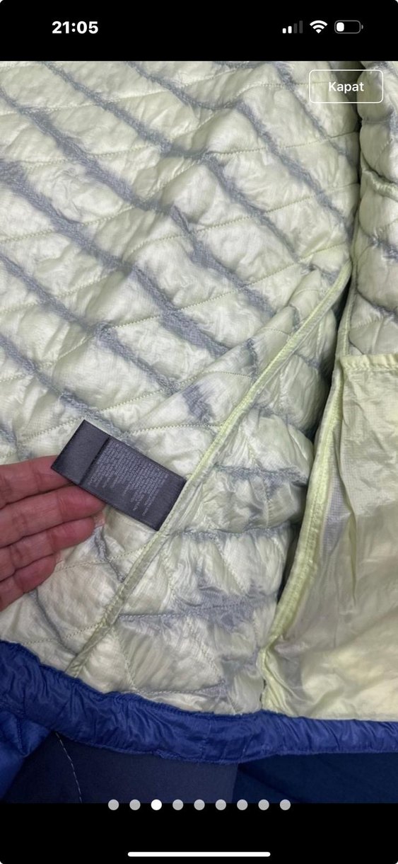 Mavi Fermuarlı Kadın Mont - Görsel 3