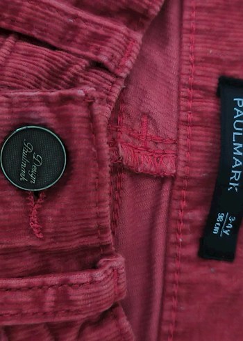 24-36 Ay Beden Erkek Çocuk Koyu Kırmızı Denim Pantolon ve lacivert pantolon