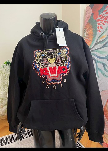 Kenzo Siyah Kapüşonlu Kenzo Kadın Sweatshirt