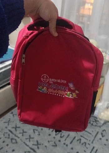 Kırmızı Çocuk Okul Çantası
