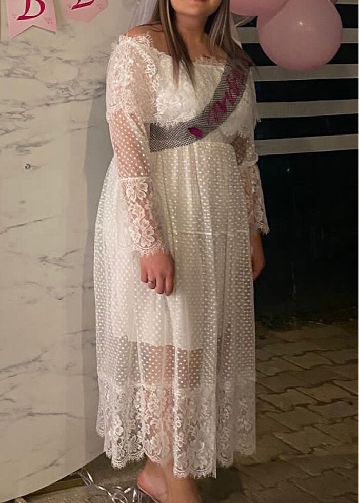 Beyaz elbise - Görsel 2