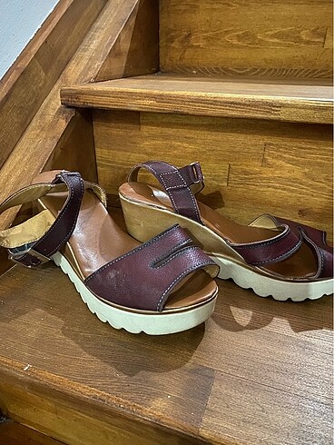 Dılgu topuk sandalet - Görsel 2