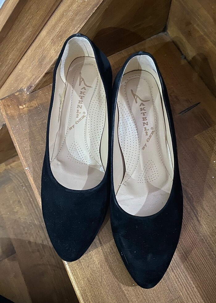 Süet topuklu ayakkabı - Görsel 3