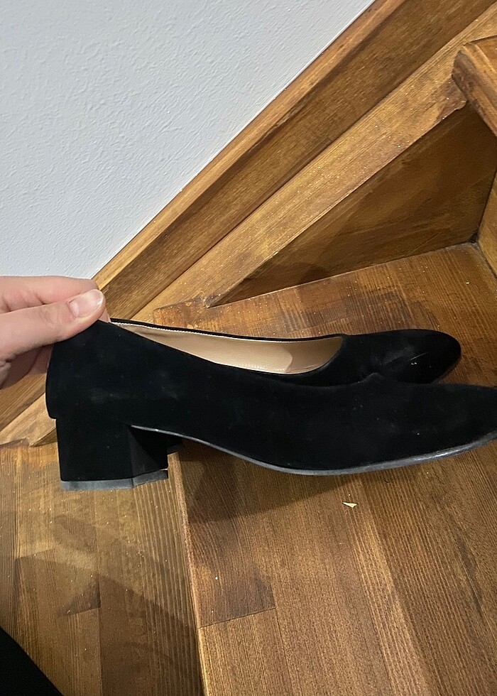 Süet topuklu ayakkabı - Görsel 4