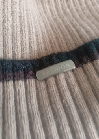 Kadın Gri Örgü Yün Bere - Görsel 2