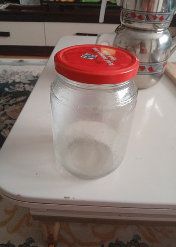 Kırmızı Kapaklı Cam Kavanoz - Görsel 3