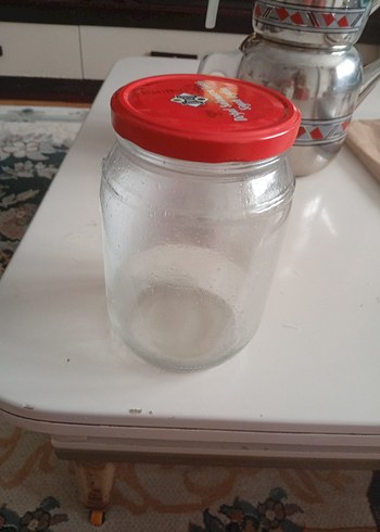 Kırmızı Kapaklı Cam Kavanoz - Görsel 4