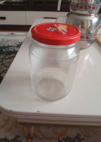 Kırmızı Kapaklı Cam Kavanoz - Görsel 2